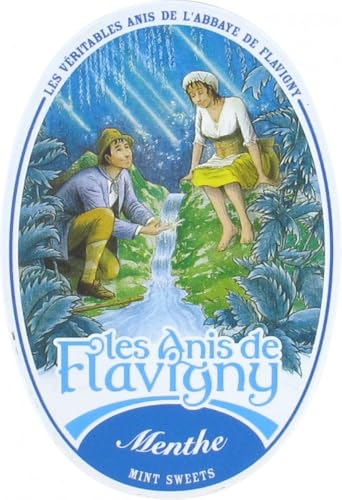 Anis de Flavigny – Bonbons authentiques à l'anis dans une boîte ovale 50 g – Menthe | Tradition & Plaisir artisanal