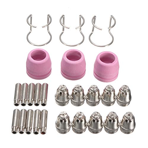 MEIZHAUNG 26 Pcs Kit De Consumíveis Do Cortador De Plasma SG-55 AG-60 WSD-60P Bico Da Ponta Da Tocha