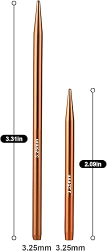 Miniatura 9 de Agujas de tejer circulares intercambiables accesorios para manos artríticas, kit de aluminio redondo adecuado para entusiastas del tejedor (0.197 in)