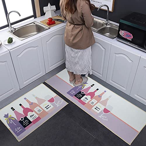 Image of Home Cloud Rubber 6mm Fruit Printed Thick Anti Slip, Washable, Big Size, Printed, Designer Folding Kitchen Mat for Floor Home Bedroom - , Standard Size (41 x 122 cm 41 x 61 cm)