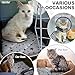 Namalu 4 Selbstwärmende Katzendecken Hundedecke mit Stern Muster Warme Weiche Decke für Haustier Waschbares Hundebett rutschfeste Decke für Outdoor Indoor (Rechteck, 45 x 60 cm)