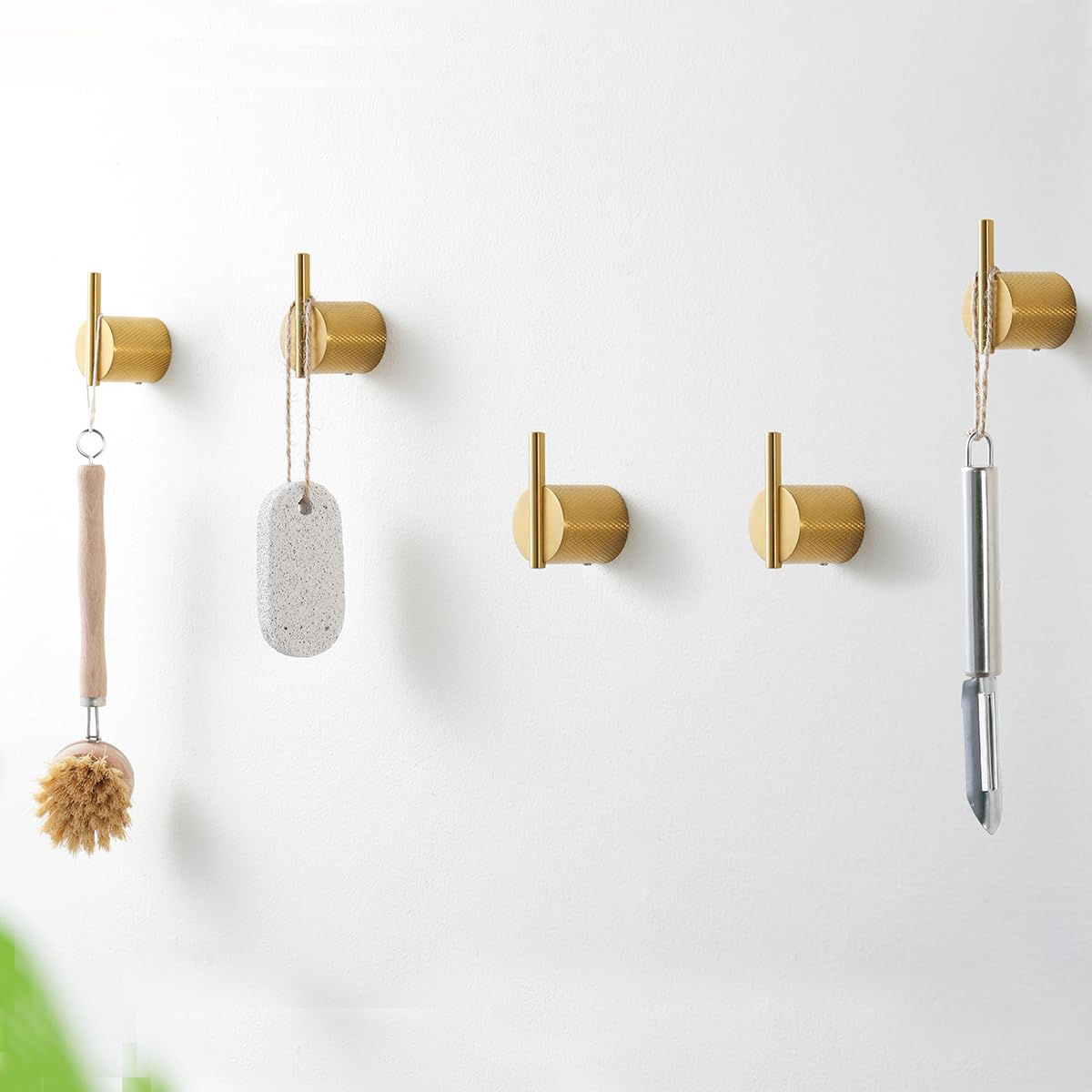 Lot De 2 Crochets Muraux Double SAILING En Alliage Zinc Nickel Brossé - Pour Salle De Bain, Chambre, Entrée
