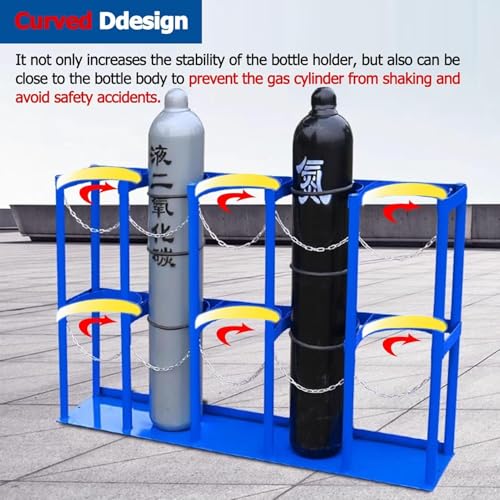Support pour bouteille de gaz acier robuste porte-bouteille oxygène 24 - 7