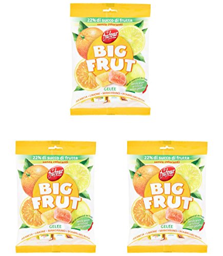 Big Frut Gomitas cítricas suaves 180g pack de 3