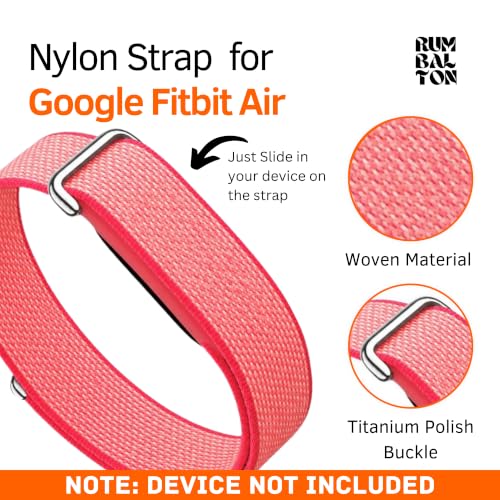 Image of Nylon Strap (Titanium Buckle) Compatible with Google Fitbit Air