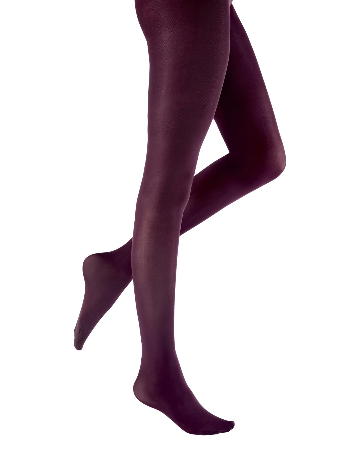 Pretty Polly Women's Burgundy 60 Denier 3D Opaque Tights Pnava4 Xl