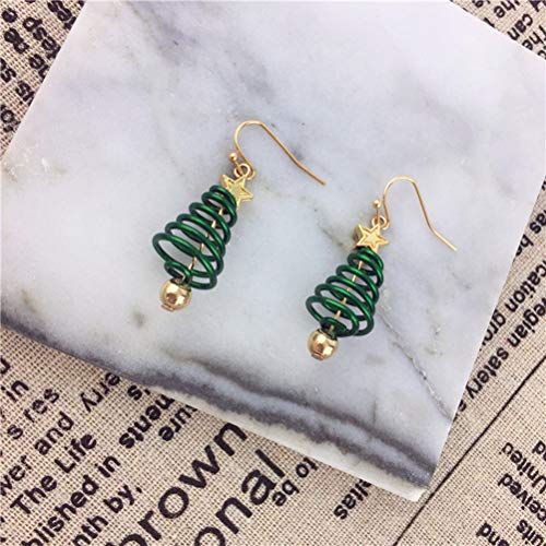 BESPORTBLE Brincos criativos de árvore de Natal de 4 x 2 x 2 cm para mulheres, meninas, decorações d