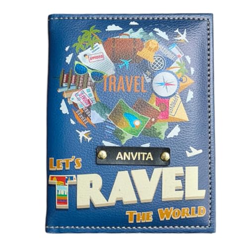Image of Unisex Polyethylene Multicolor Lightweight Snap Closer Passport Cover (Classic)