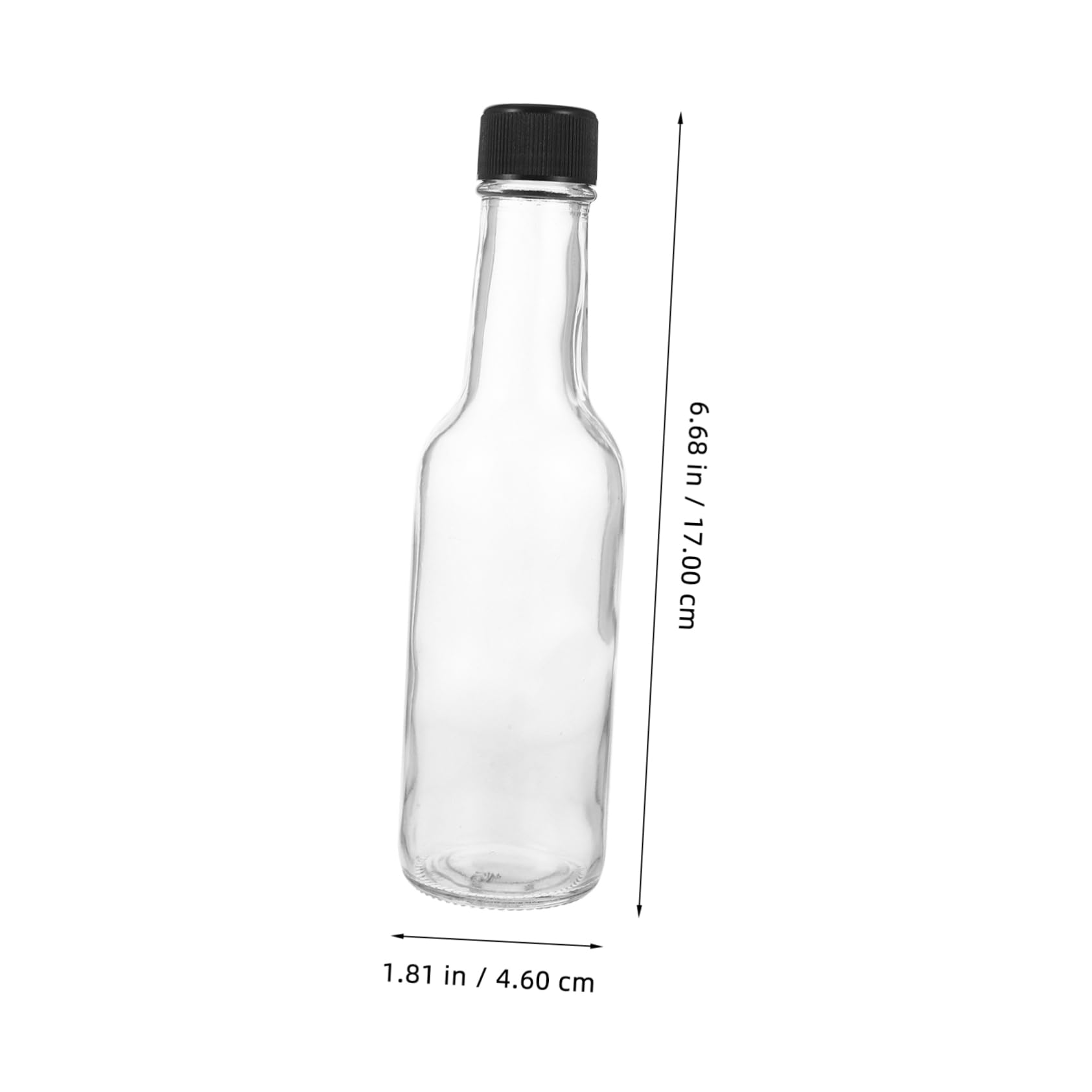 PRETYZOOM 6 Stück 150ml Glasflaschen mit Deckel für Soßen und Dressing