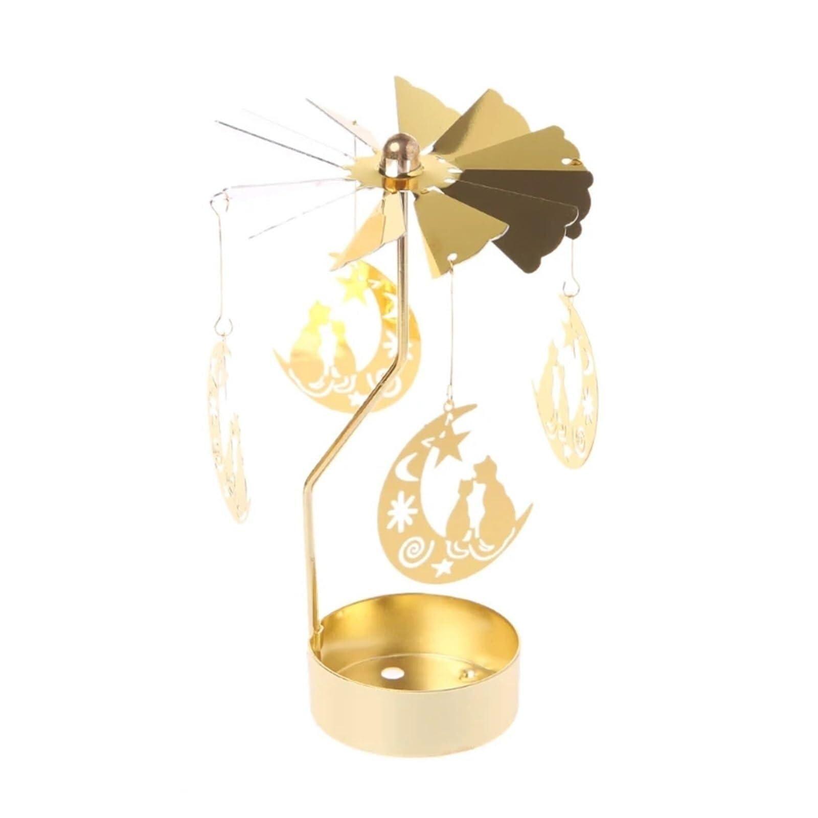Candle Holders 2pcs Metal Rotating Candle Holder(Style10)