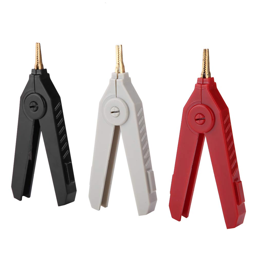 P2004 3 Pezzi Rame, Pinza di Test 20A Placcato Oro Kelvin L CRClip
