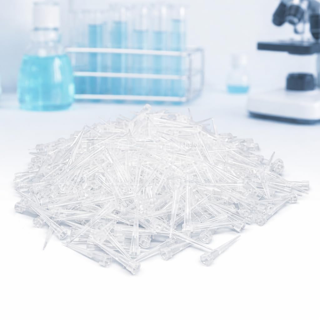 White Tips Gilson type 1000ul/1ml White Graduated Micro Pipette Tips (0-1000 Micro L) - Pack of 500-picture-12