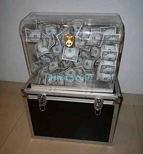 Coffre en cristal porte-bonheur et boîte de rangement pour monnaie