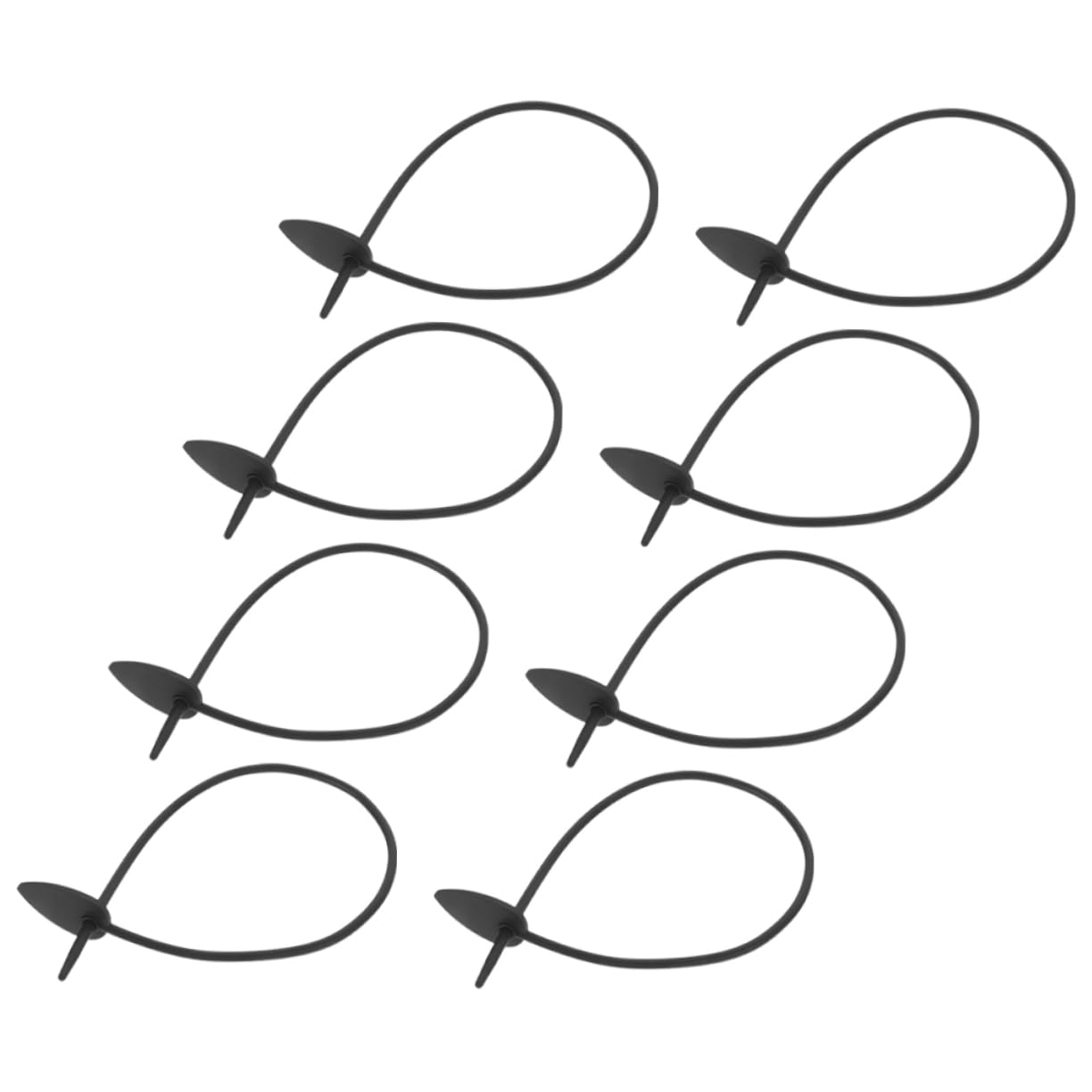 Toyvian 4 Set Fermacavi Silicone Legature Decorative per Piante E Giardinaggio Riutilizzabili E Regolabili per Supportare E Piante 8 Pezzi*4