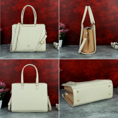 Image of NFI essentials Satchel Bags Ladies Purse Handbag Premium Women Shoulder Travel Bag for Work Gifts for Wife /Mother /Sister Stylish Office College Party Bag