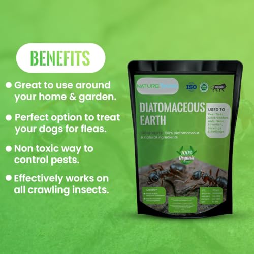 Image of (Diatomaceous Earth Powder 200gm+Dolomite 200gm) | 100% Organic and Natural | Safe and Organic Pest Control for Your Garden and Home.