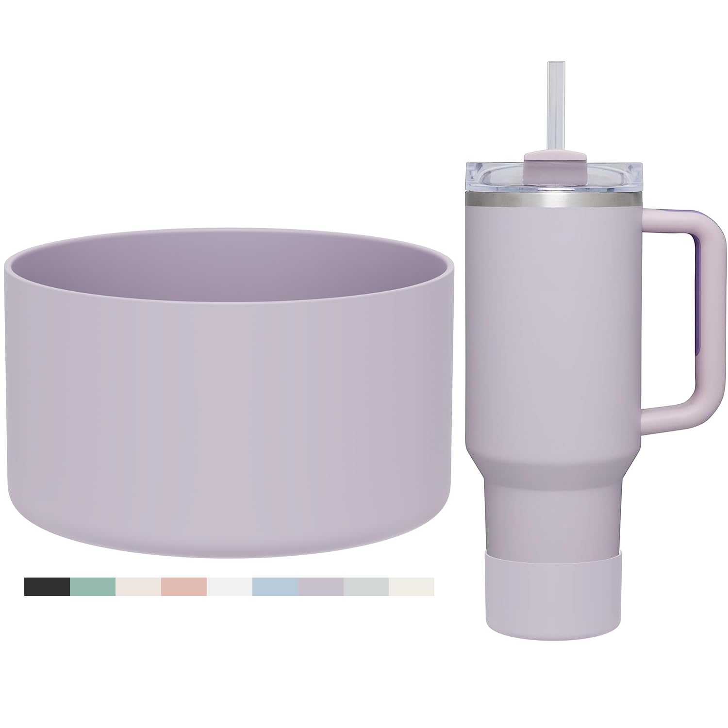 Affute Protective Silicone Boot for Stanley Quencher H2.0 40 30 20 oz & IceFlow Flip 30 20 oz, BPA Free Anti-Noise Anti-Scratch, Stanley Cup Protector