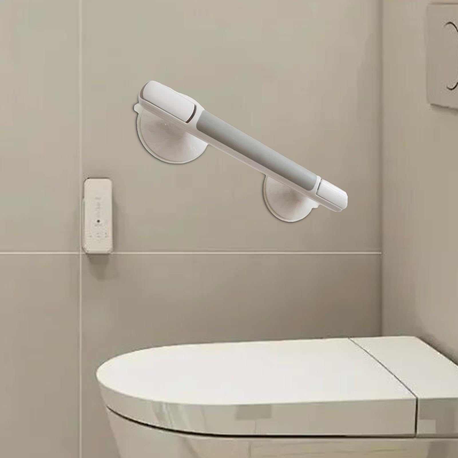 Rieles de agarre para baño, barra de agarre para ducha, rieles de mano para ancianos, barra de mano de ducha, rieles de agarre de succión para baño, mango de seguridad portátil con ventosa para baño