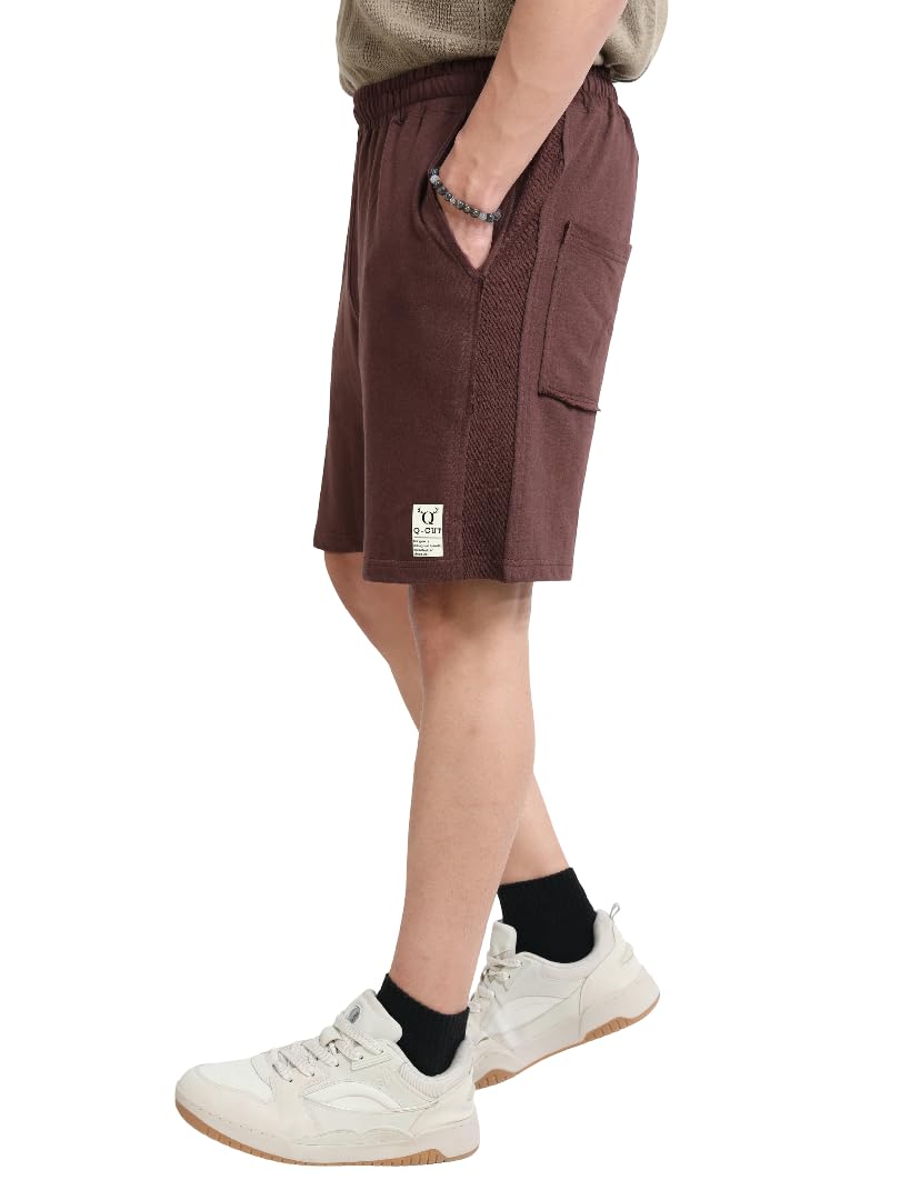 Men's Fashion Shorts Brown-image-49