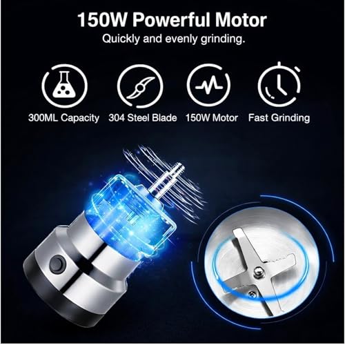 Image of Stainless Steel Multifunctional Grinder Smash Machine Coffee Beans Electric Grinder and Coffee Maker Household Electric Mixer Grinder