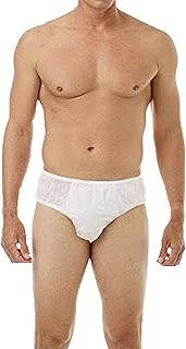 Travel Disposable Brief Underwear for Men for Regular Use, Trekking, Camping, Spa, Herbal Treatments, Hospital Stay or Incontinence. Soft & Comfortable Body Hugging FIT PACKOF12-image-1