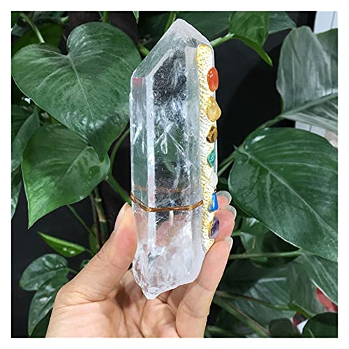 Siete chakra espécimen de cuarzo para eliminar el estrés con meditación 7