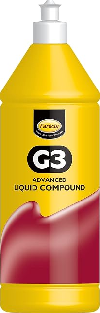 Farécla AG3-1400/6 - G3 Bottle - Liquid Compound - Remove Scratches - For Machine and Manual - Polishing Material - 1L