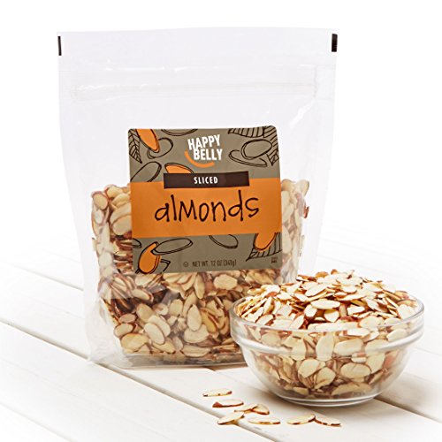 Amazon Brand - Happy Belly Sliced Almonds, 12 ounce (Pack of 2)