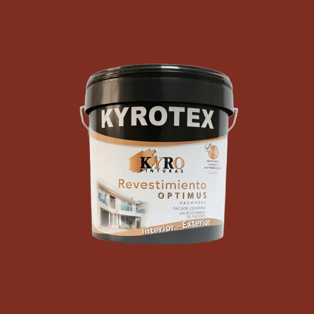 Revestimiento de fachadas KYROTEX OPTIMUS 10 AÑOS, Pintura Carta de colores - 14L (Rojo Turco L-532)