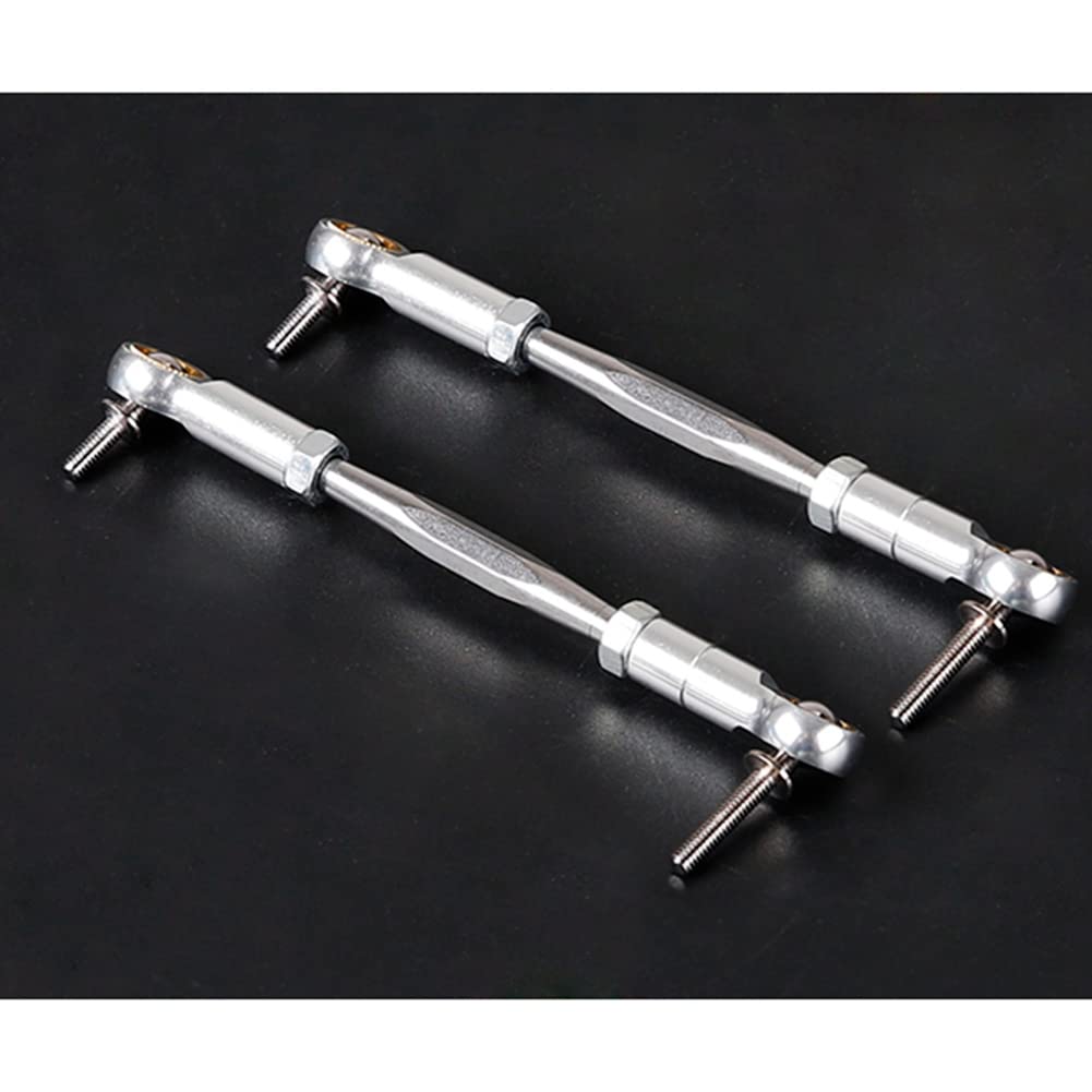 CNC Metall Lenkstange für 1/5 HPI BAHA ROVAN Baja 5B 5T 5SC SS Rc Auto Spielzeug Teile,Silber