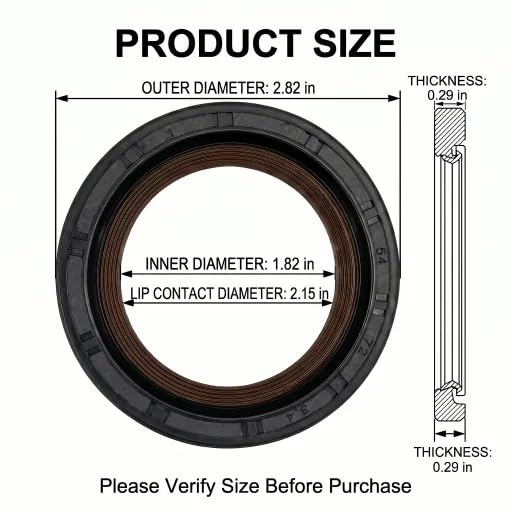 Engine Front Crankshaft Seal Timing Cover Seal 12585673 12550565 12615300 for Chevy GMC Cadillac Buick 5.3L 6.0L