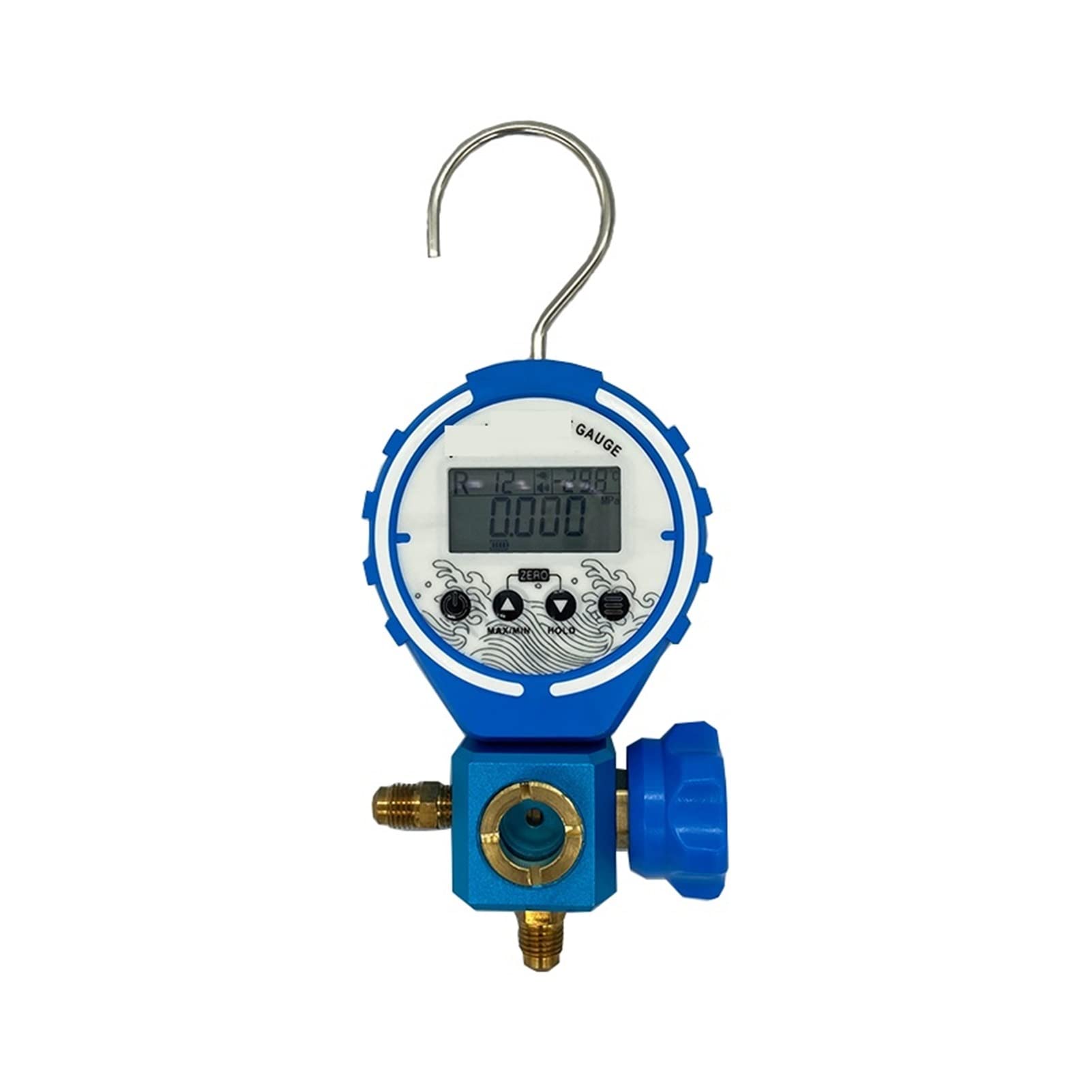 Cyfrowy miernik kolektora, Digital Pressure Gauge Manifold Refrigeration Tester Vacuum Meter HVAC Temperature(YLB-SAB-G50L)