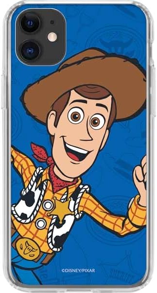 Skinit Clear Phone Case Compatible with iPhone 11 - Officially Licensed Disney Toy Story Sheriff Woody Design