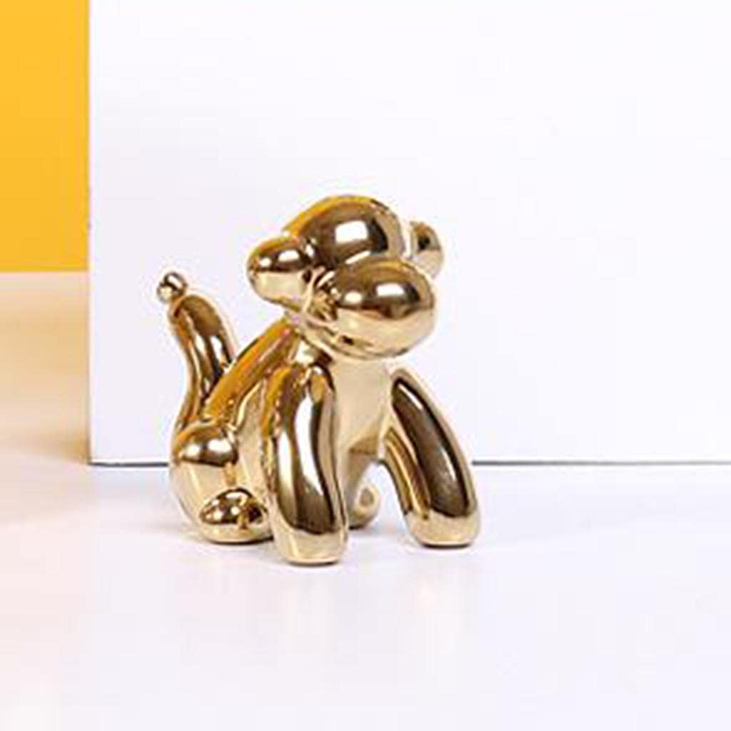 Lucky Traders Balloon Animal Statue Monkey Elephant Figurine Desktop Decor Monkey S
