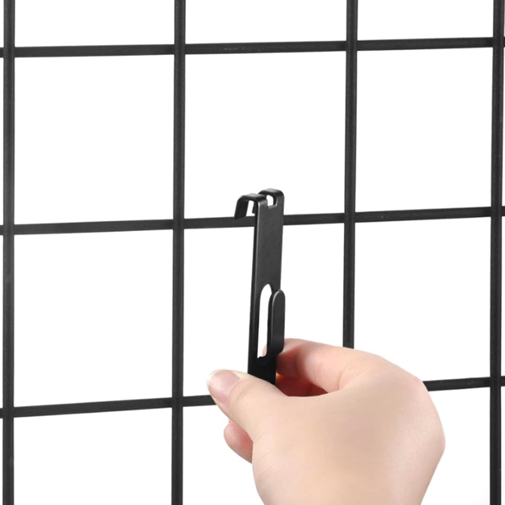 10 Grid Panel Hooks Heavy Duty Metal Construction Space Efficient Design Hangers