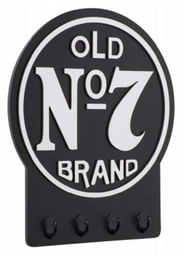 Jack Daniel'sOld No. 7 Wall Key Rack Sign Whiskey 15" x 12" Bar Pub Mancave