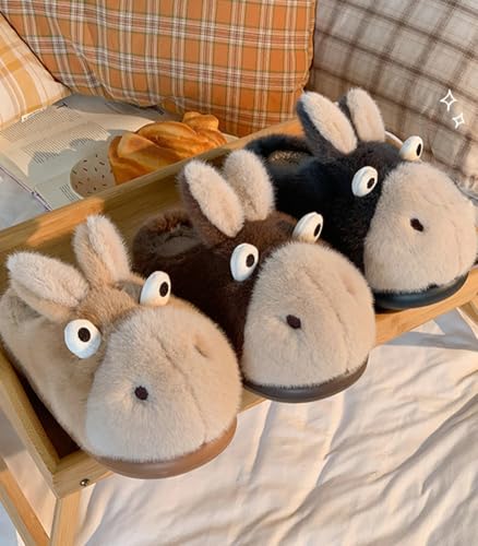 Animal Slippers Fuzzy Indoor Unisex Winter Slippers Cute Warm Plush Bedroom Shoes Comfy Trendy Gift3