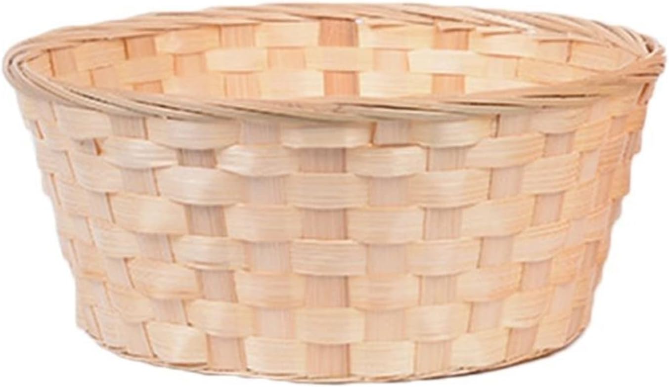 Storage Boxes Woven Bread Basket Snacks Container Display Basketry Kitchen Fruit Vegetables Estorage Tray