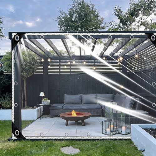 Lona transparente de camping y terraza transitable 1x1 m 2