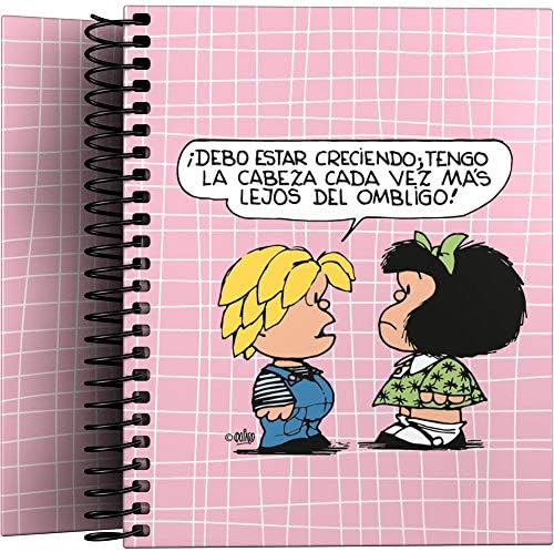 Mafalda 16532612 Colección Mafalda Cuaderno con Espiral, Cuadricu...