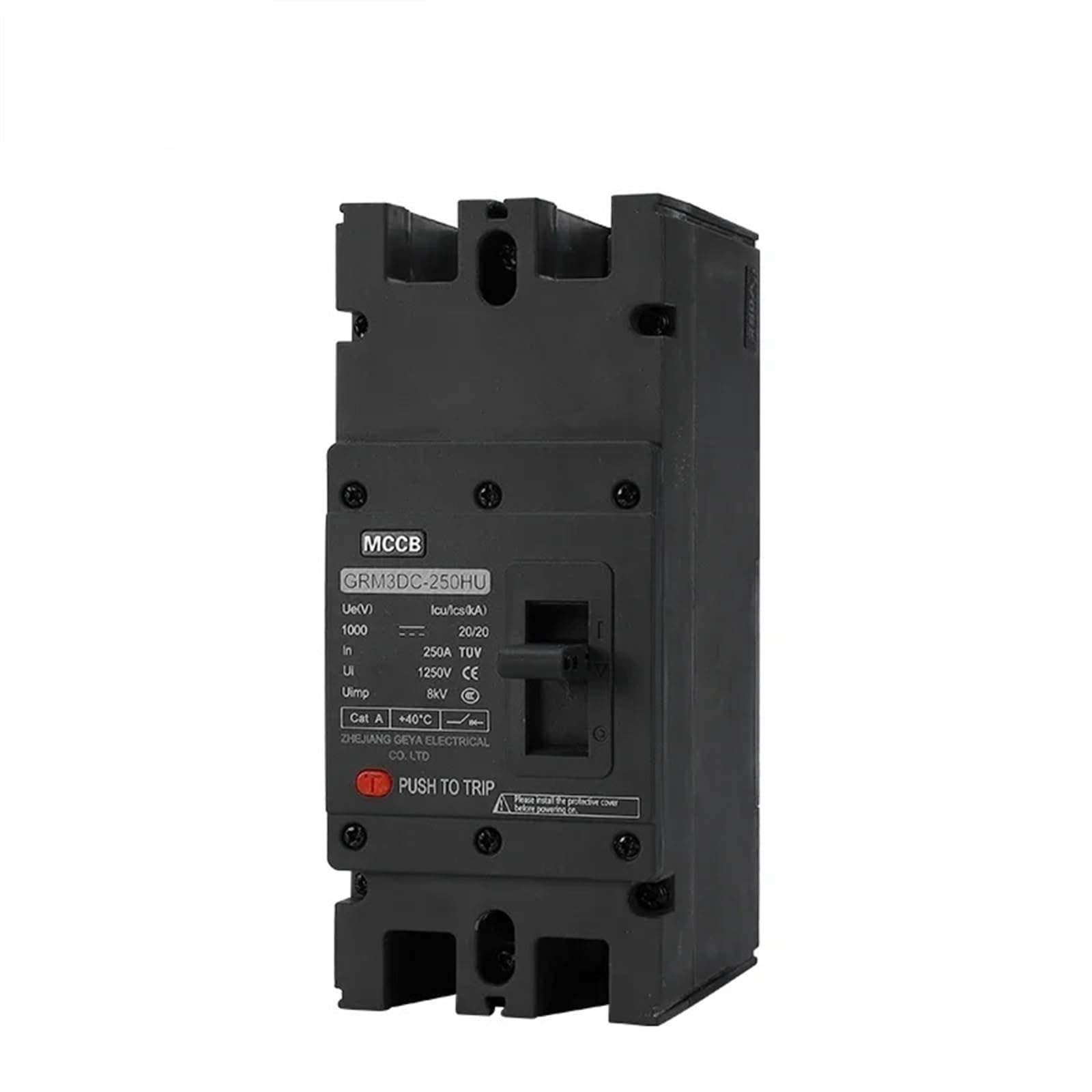 Lhnbgtuiw 2P Dc1000v Grm3dc 2P 1000V Molded Case Circuit Breaker Overload Protection Switch Protector For Photovoltaic Pv(25V)