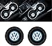 CARFORU Auto Sport Car Interior Accessories for Volkswagen VW Cup Holder Insert Coaster - Silicone Anti Slip Cup Mat for VW Jetta Passat Arteon Tuguan Atlas Golf Beetle (Set of 2, 2.75" Diameter)