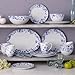 Noritake Bloomington Road Blue 30-Piece Dinnerware Set, Service For 6