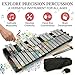 Japard 30 Note Glockenspiel Xylophone Bell Kit, Percussion Instrument with 4 Mallets, Carrying Bag, Professional Glockenspiel Percussion Instrument for Adults and Students