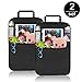 Car Back Seat Protector, Komake Waterproof Seat Back Cover Organizer Auto Kick Mats with 4 Large Pocket Storage, Toys Tablet Holder for Children Kids Cartoon Movies Journey(2 Pack)