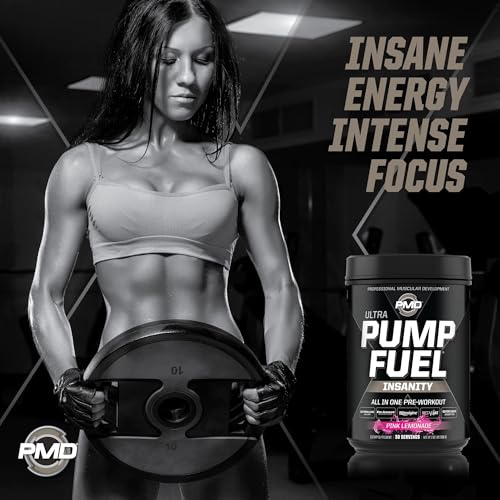 image for PMD Sports Ultra Pump Fuel Insanity - Pre Workout Drink Mix for Energy