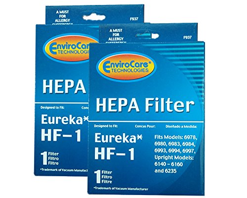 EnviroCare 2 HF-1 HEPA Vacuum Filter Replacement for Compatible w/Eureka 60286 Sanitaire Electrolux
