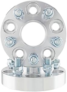 TRIBLE SIX 2Pcs 1'' Wheel Spacers 5X100mm 5 Lug 12X1.5 Hub Centric Adapters Replacement for 2005-2011 CT200h 1990 1991 ES250 2005 2003 2007 VibetC 1989 1990 1991 Camry Matrix 2003-2010 Prius