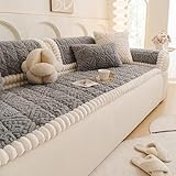 Funda De Sofá Gruesa Y Afelpada—Funda Sofa Antideslizante Funda De Sofá Lavable Para Mascotas Suave Y CóModo, Resistente A Los ArañAzos Al Desgaste Protectora Para Perros En Sala Estar(Grey,70x180cm)