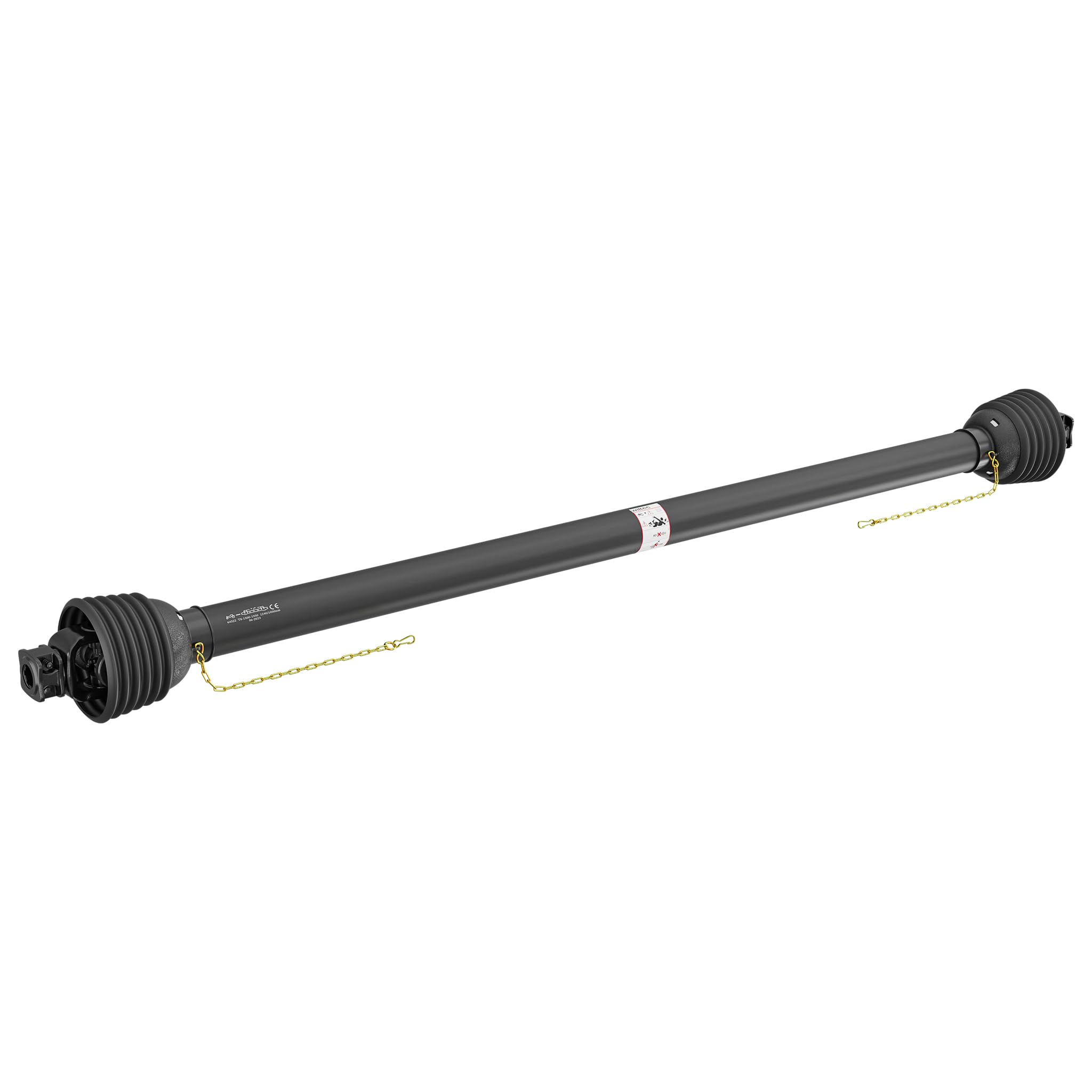 Attacco 1 3/8 6 Denti Albero Cardanico Wiltec T6 - 1000-1100mm Per Trattori  Fino A 100CV Attrezzi Agricoli Cardano